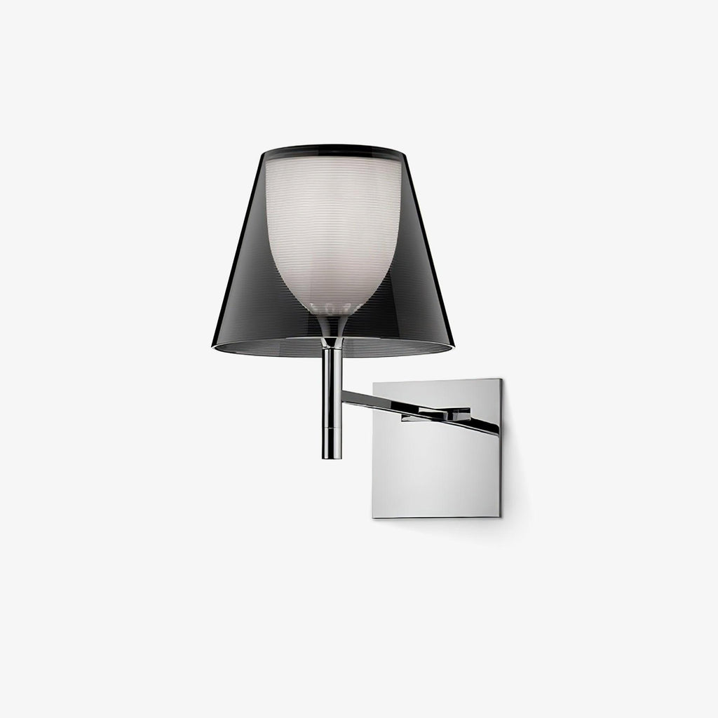 Chrome Wall Lamp | Metal, Fabric, Acrylic, Glass | Chrome