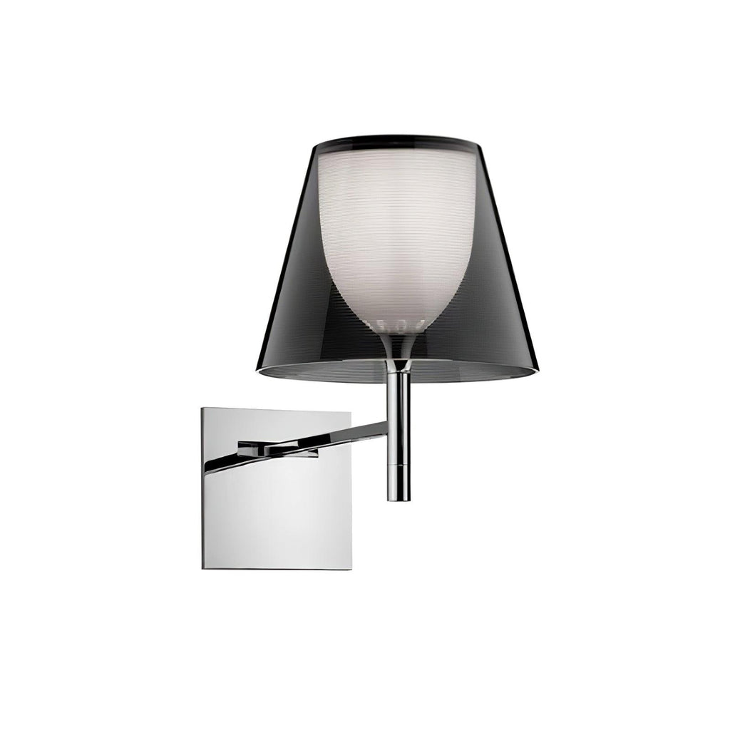 Chrome Wall Lamp | Metal, Fabric, Acrylic, Glass | Chrome