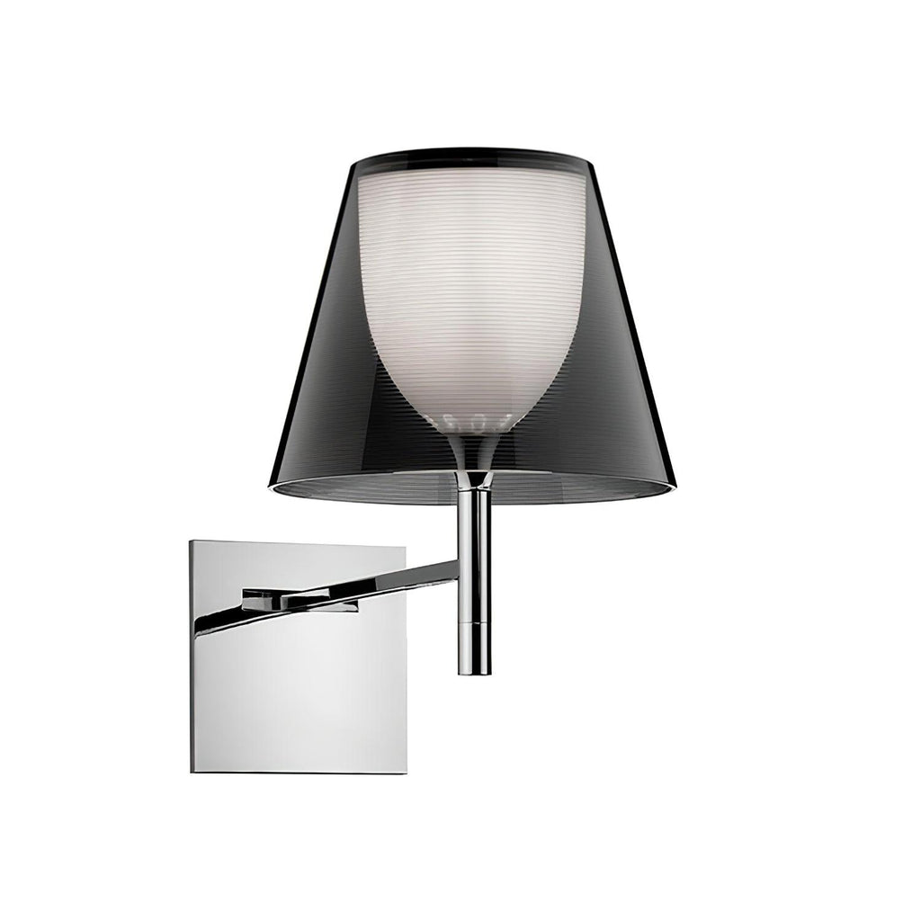 Chrome Wall Lamp | Metal, Fabric, Acrylic, Glass | Chrome