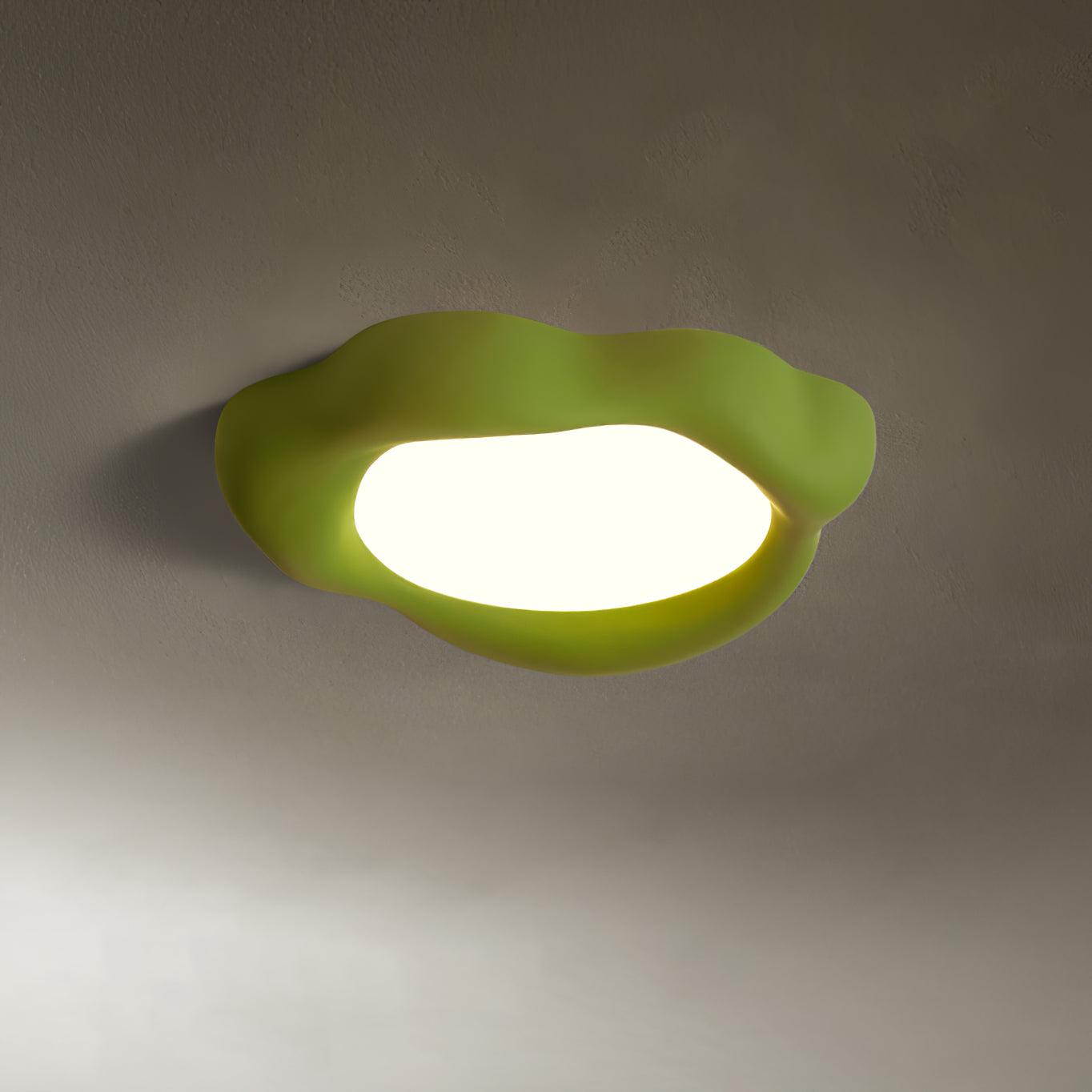 Kumo Ceiling Lamp | Resin Acrylic | White, Green, Orange, Beige