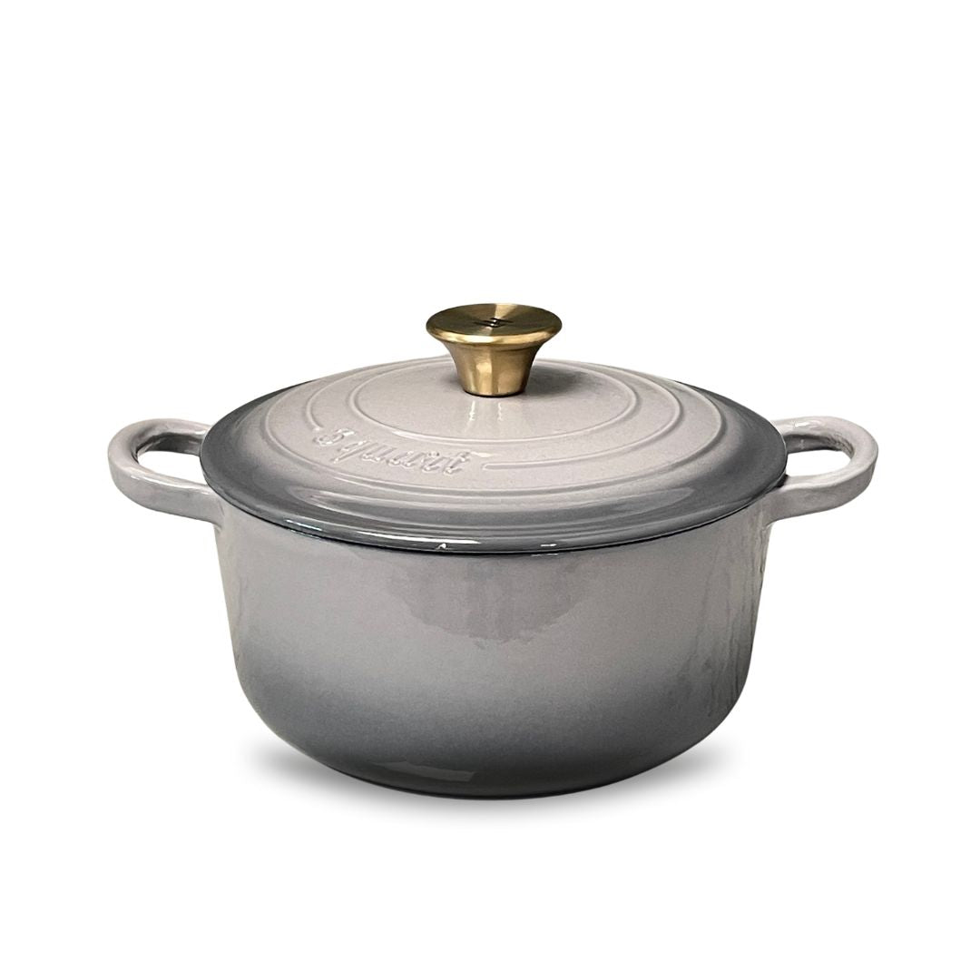 Enameled Cast Iron Dutch Oven - 3 Quart, Grey