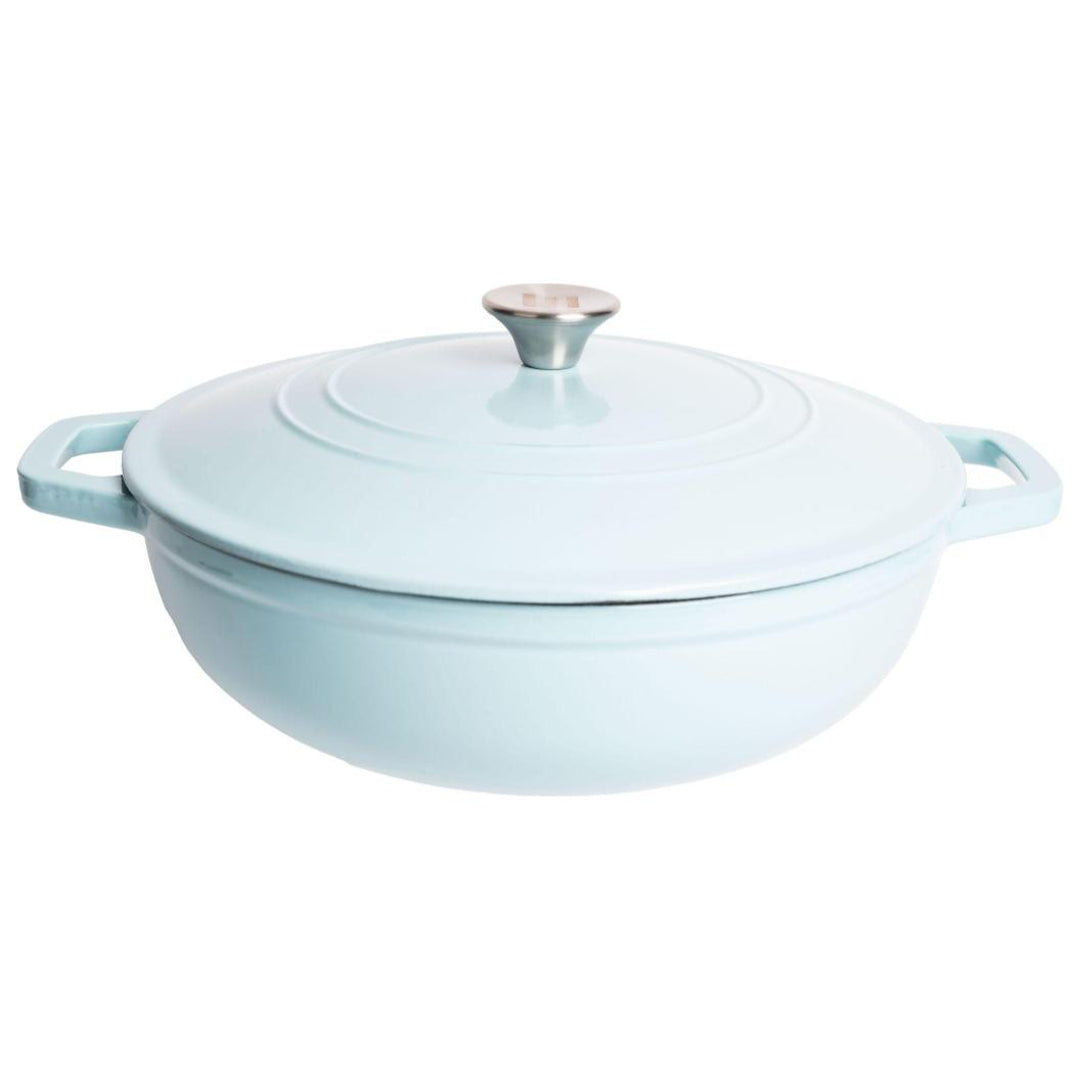 Enameled Cast Iron Dutch Oven - 5 Quart, Low Pot