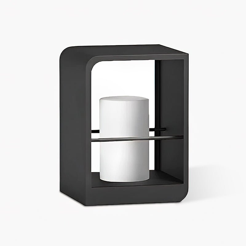 LED Garden Lantern | Stainless Steel | Black & White