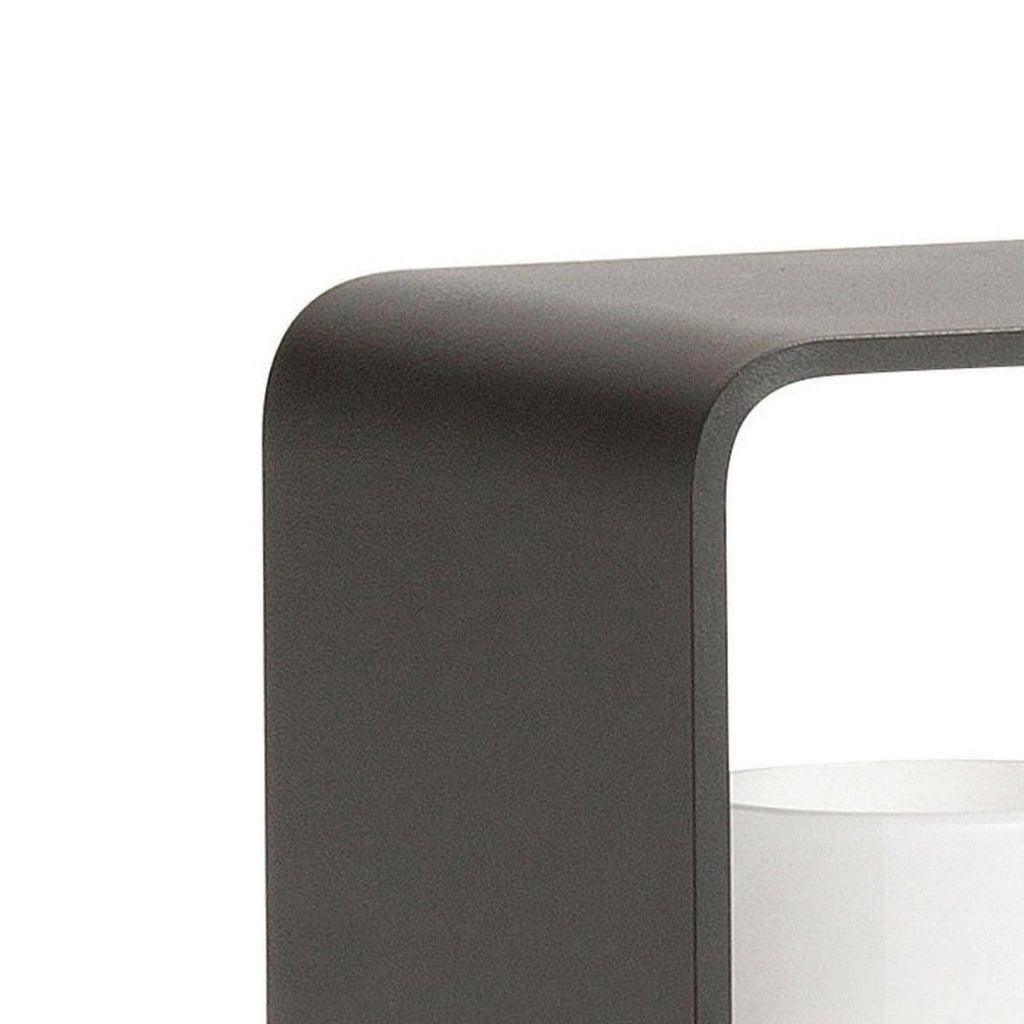 LED Garden Lantern | Stainless Steel | Black & White