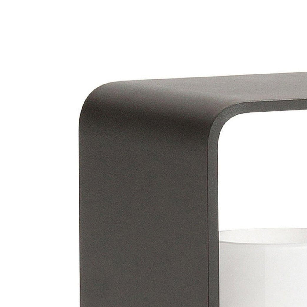 LED Garden Lantern | Stainless Steel | Black & White
