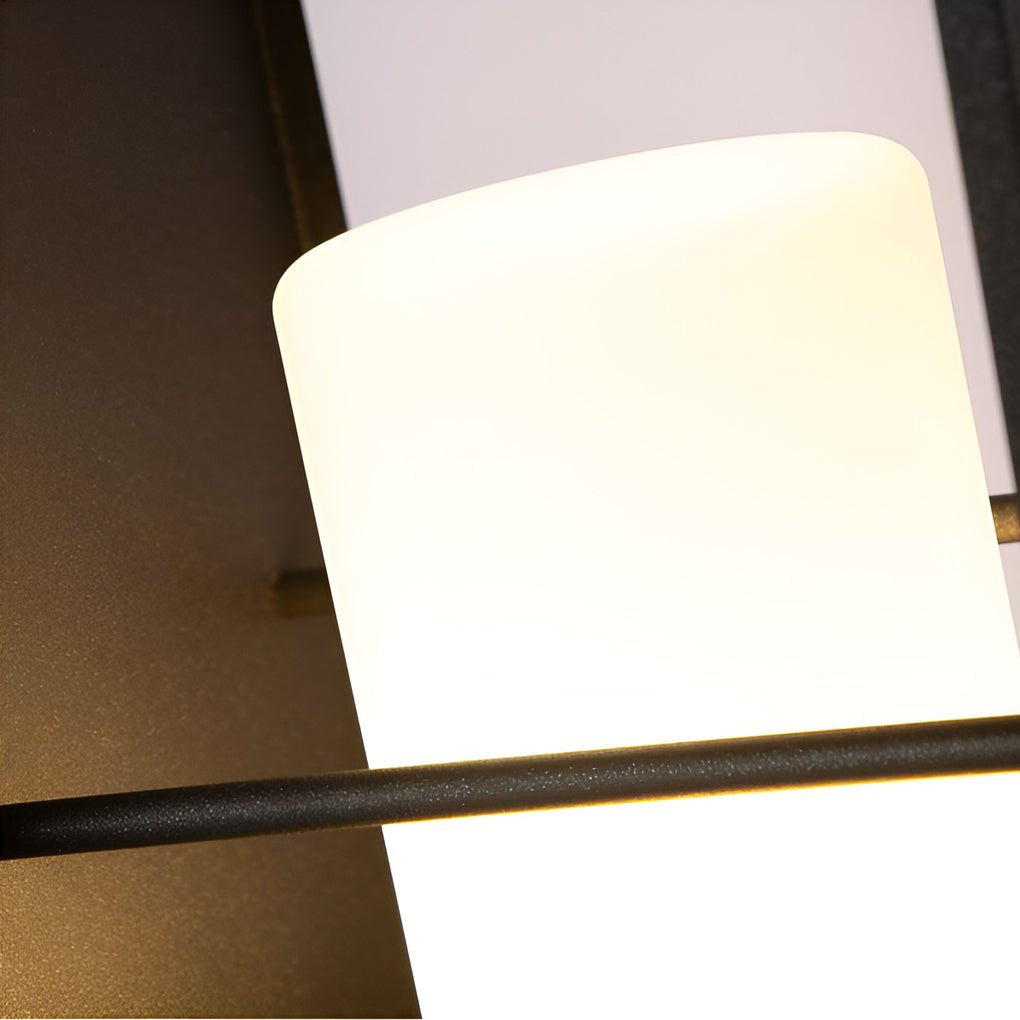 LED Garden Lantern | Stainless Steel | Black & White