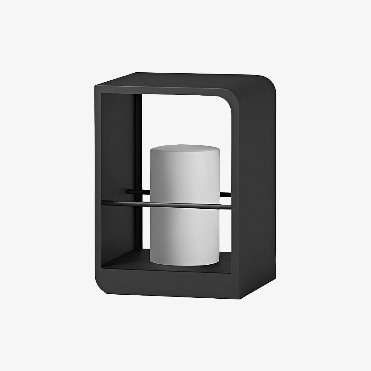 LED Garden Lantern | Stainless Steel | Black & White