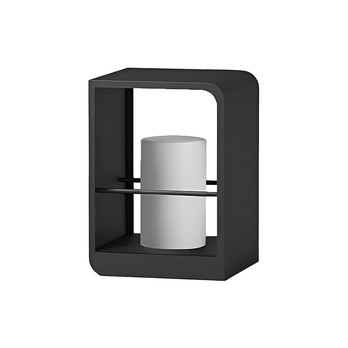 LED Garden Lantern | Stainless Steel | Black & White