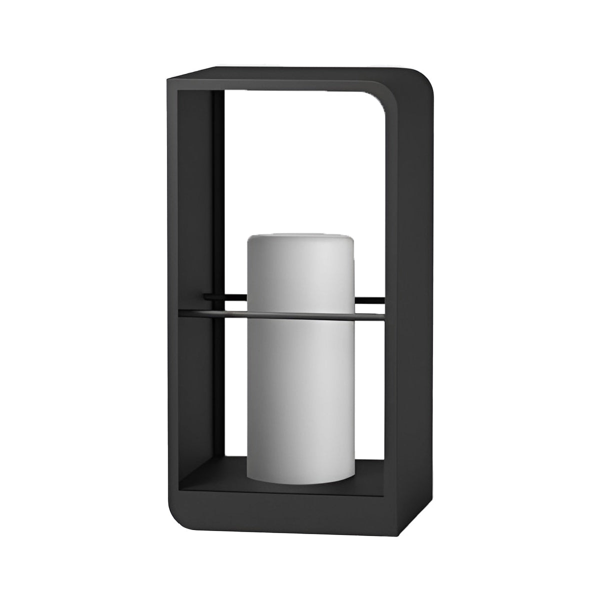 LED Garden Lantern | Stainless Steel | Black & White