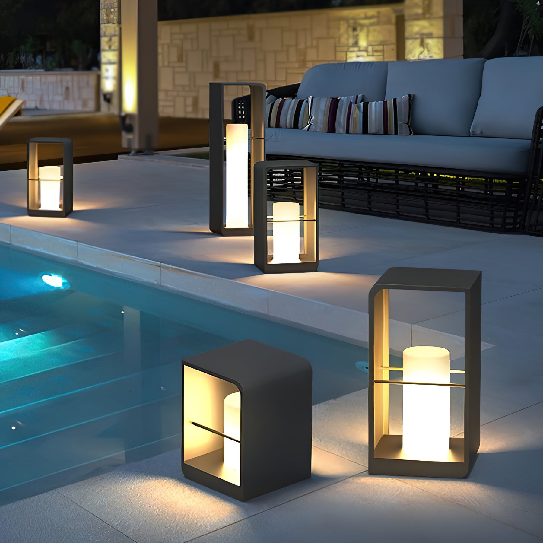 Solar Garden Light | Stainless Steel & PC | Warm White, 20cm Diameter