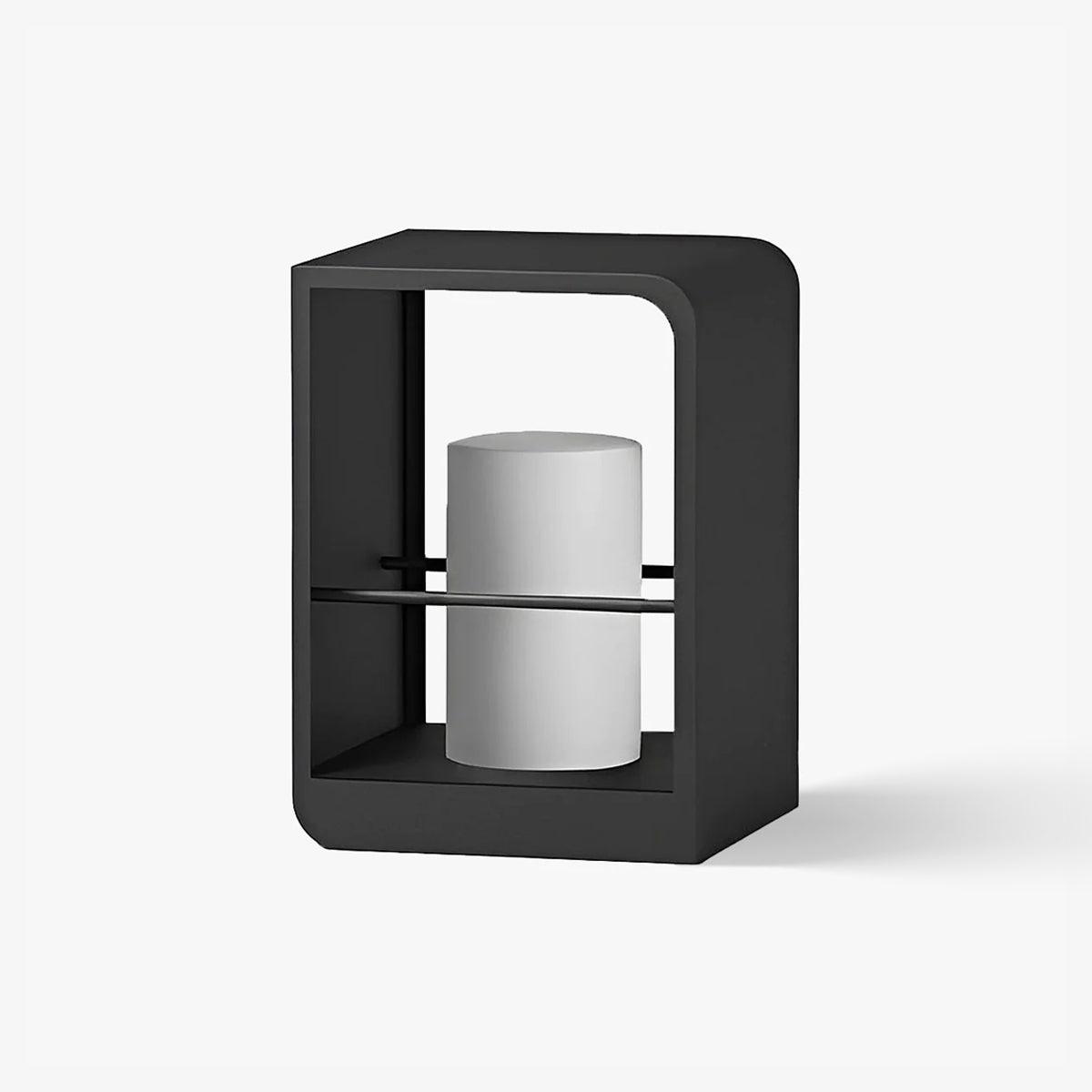 LED Garden Lantern | Stainless Steel | Black & White