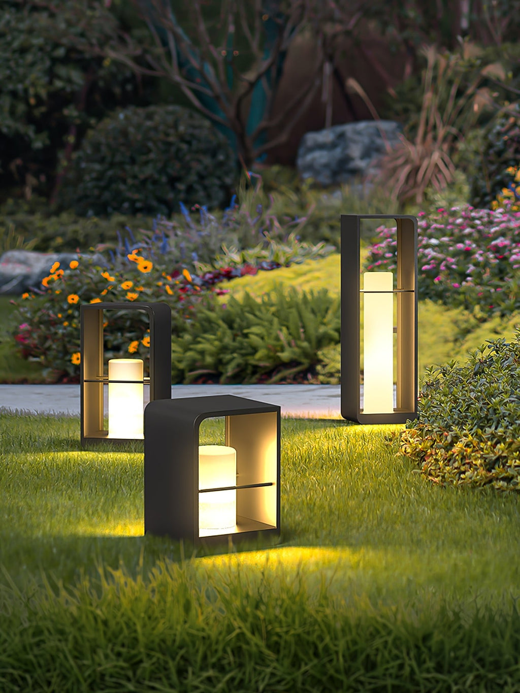 Solar Garden Light | Stainless Steel & PC | Warm White, 20cm Diameter