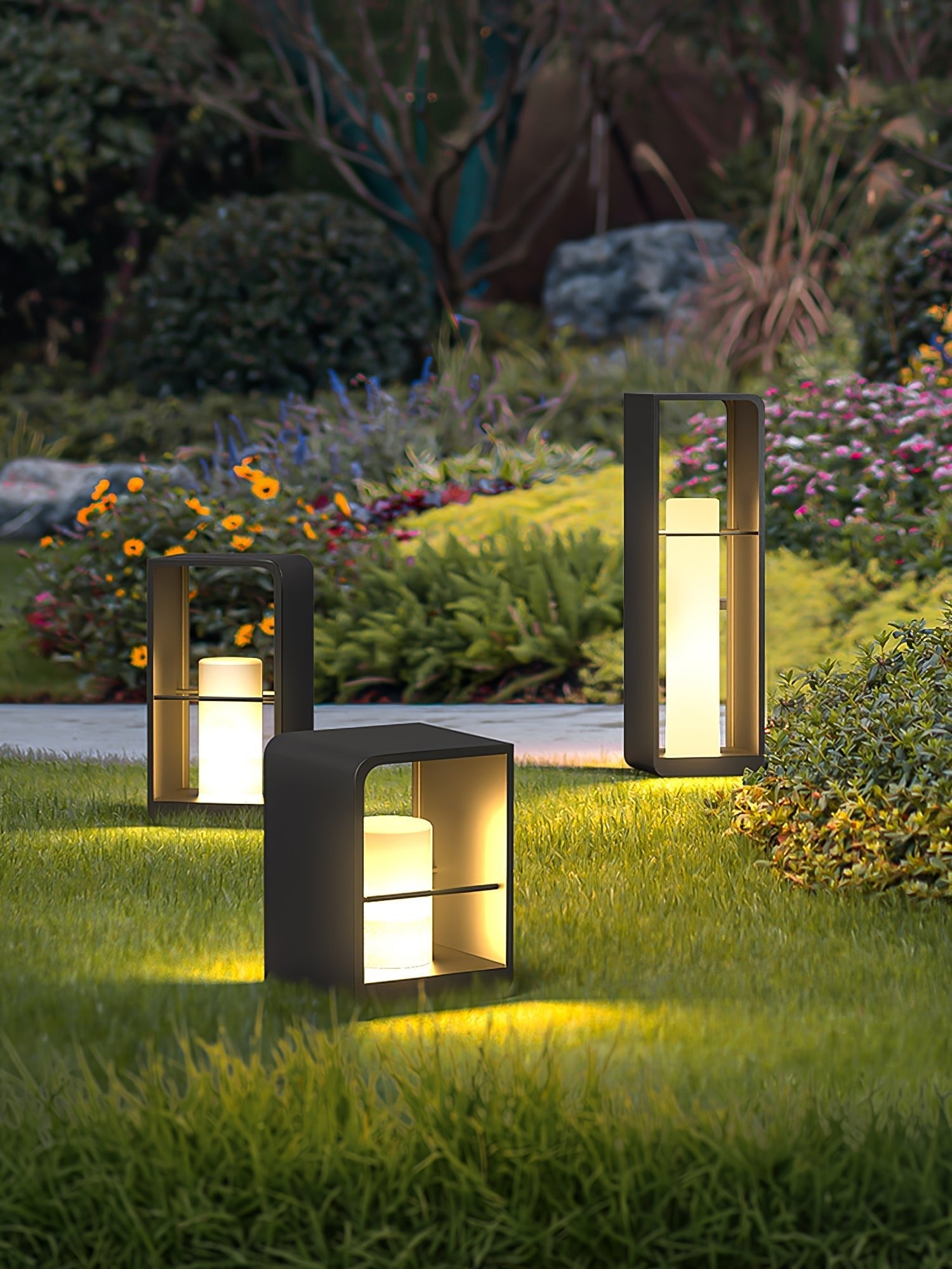 Solar Garden Light | Stainless Steel & PC | Warm White, 20cm Diameter