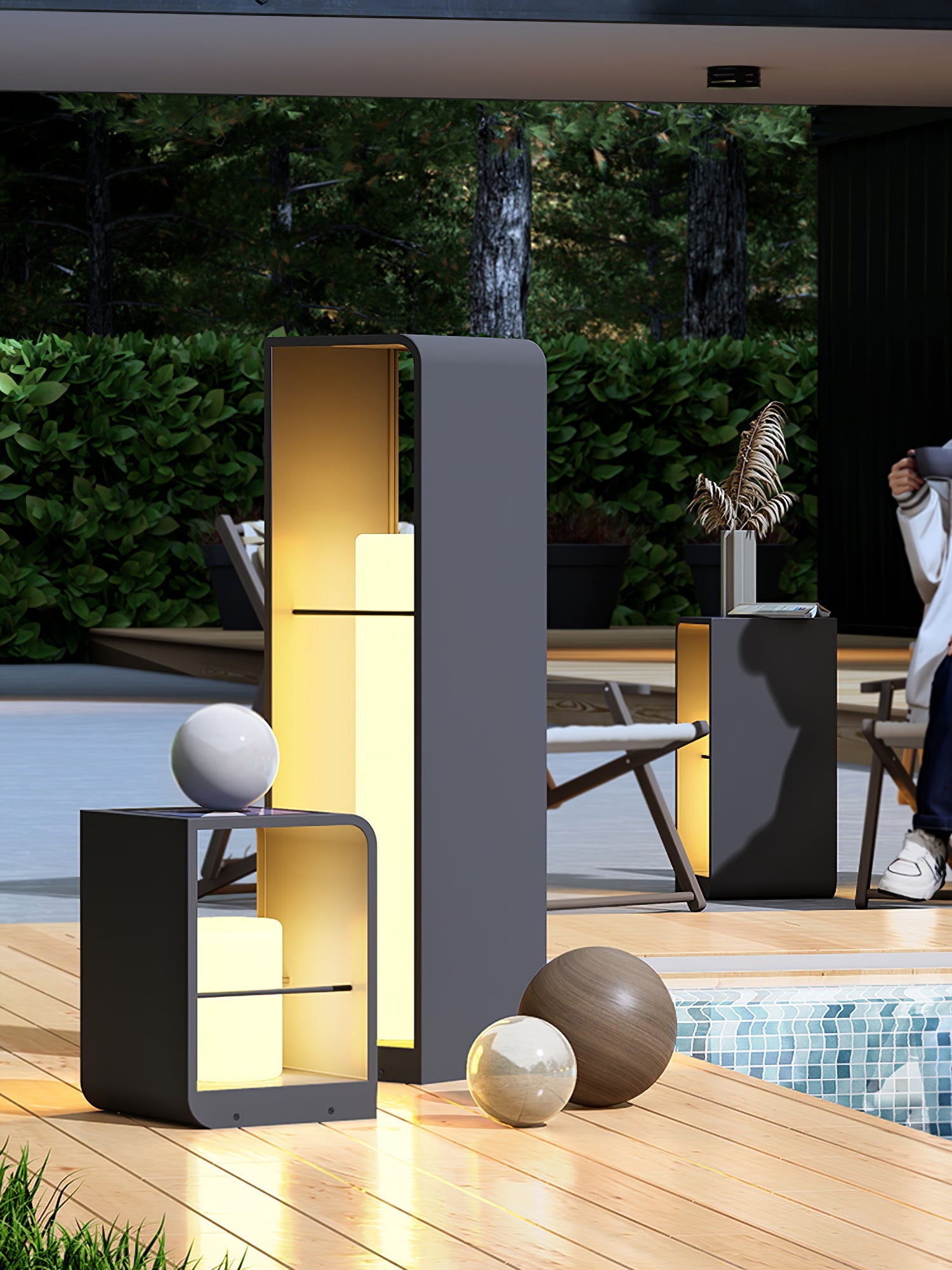 Solar Garden Light | Stainless Steel & PC | Warm White, 20cm Diameter