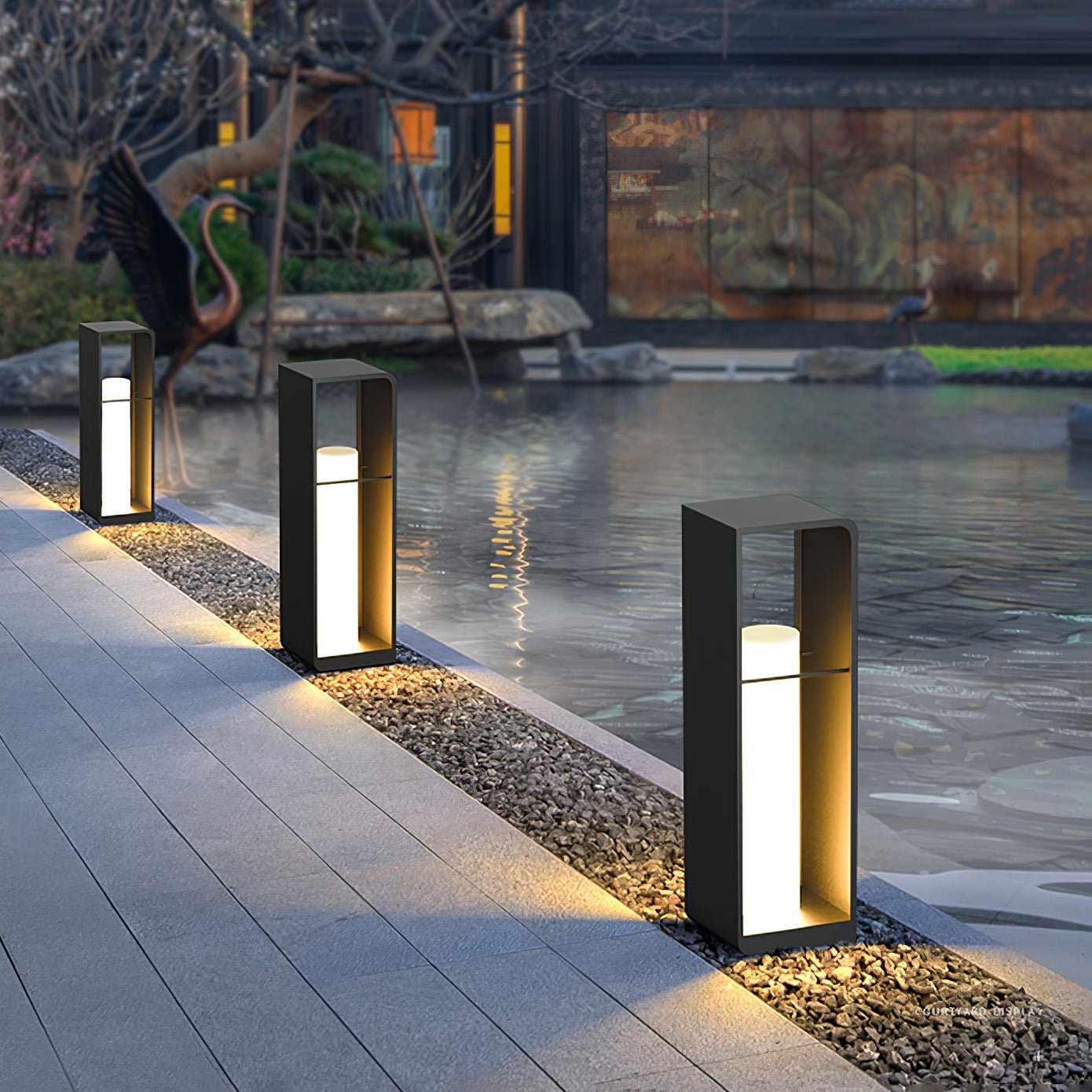 Solar Garden Light | Stainless Steel & PC | Warm White, 20cm Diameter