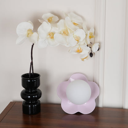 La Fleur Wall Lamp | Resin & Glass | White, Purple, Yellow