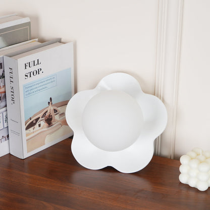 La Fleur Wall Lamp | Resin & Glass | White, Purple, Yellow