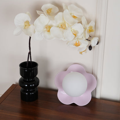 La Fleur Wall Lamp | Resin & Glass | White, Purple, Yellow