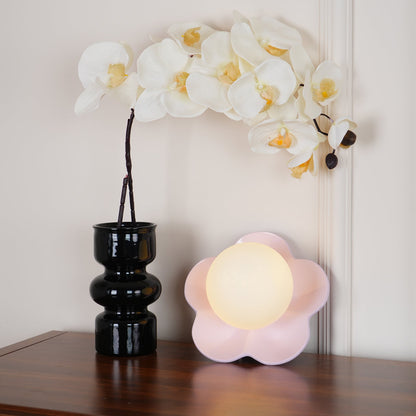 La Fleur Wall Lamp | Resin & Glass | White, Purple, Yellow