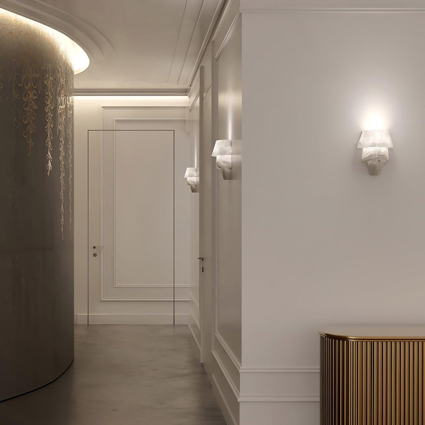Laboratory Wall Light | Alabaster | White