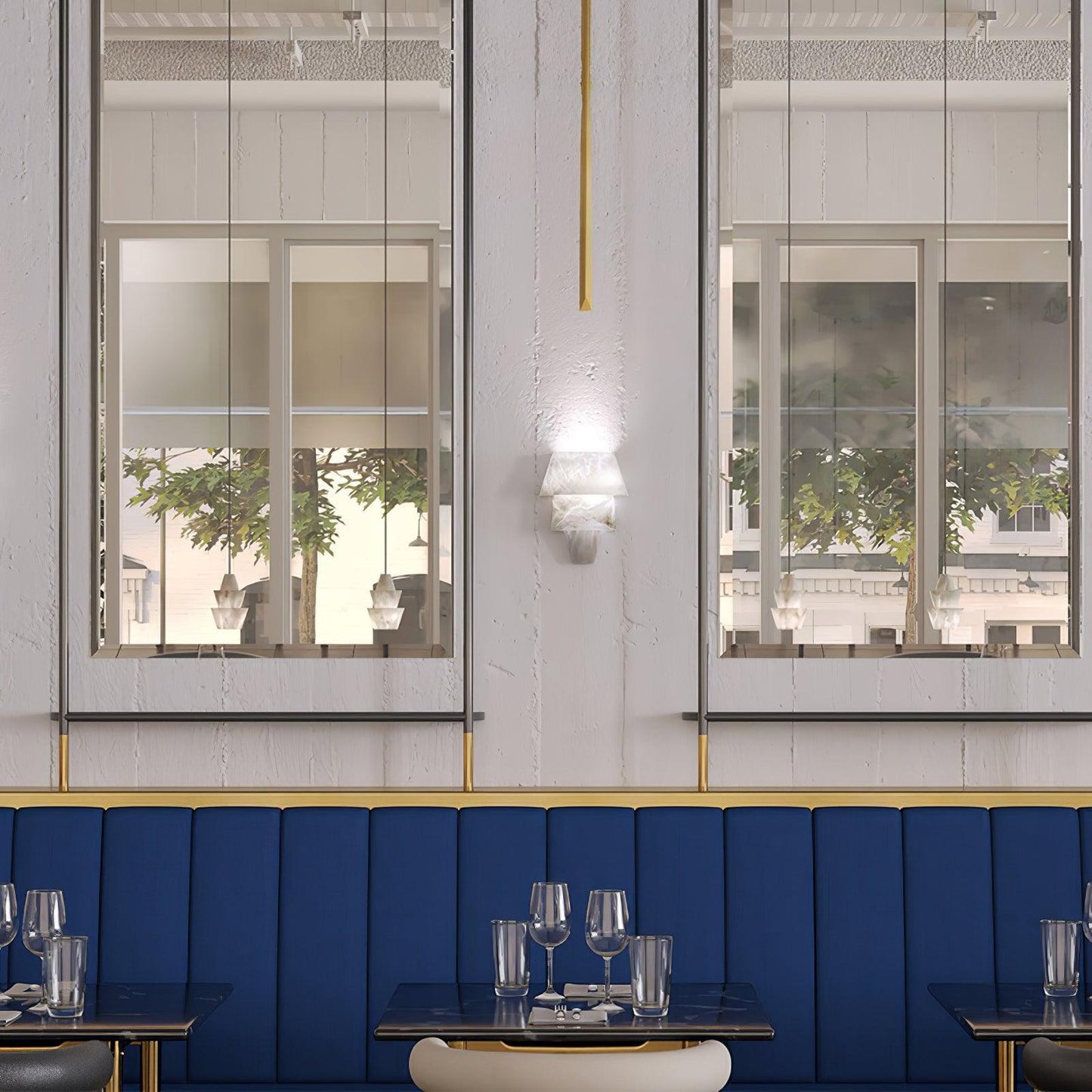 Laboratory Wall Light | Alabaster | White