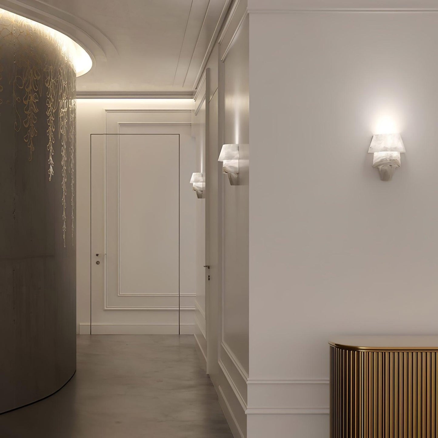 Laboratory Wall Light | Alabaster | White