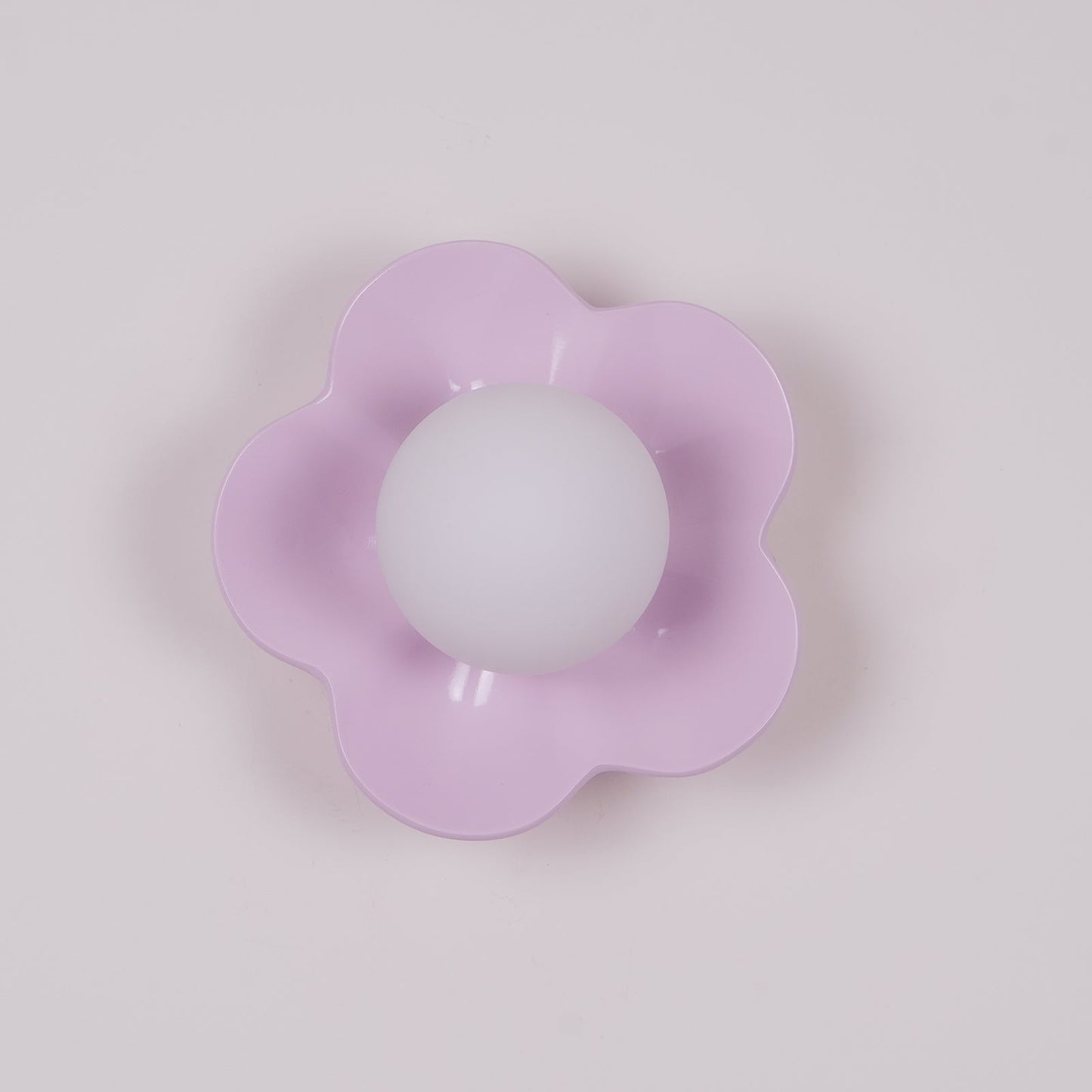 La Fleur Wall Lamp | Resin & Glass | White, Purple, Yellow