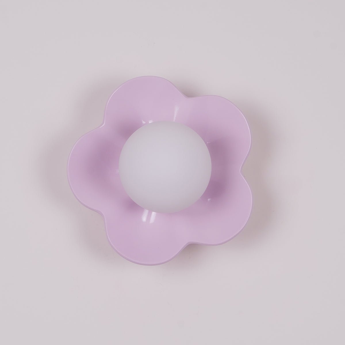 La Fleur Wall Lamp | Resin & Glass | White, Purple, Yellow