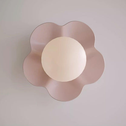 La Fleur Wall Lamp | Resin & Glass | White, Purple, Yellow