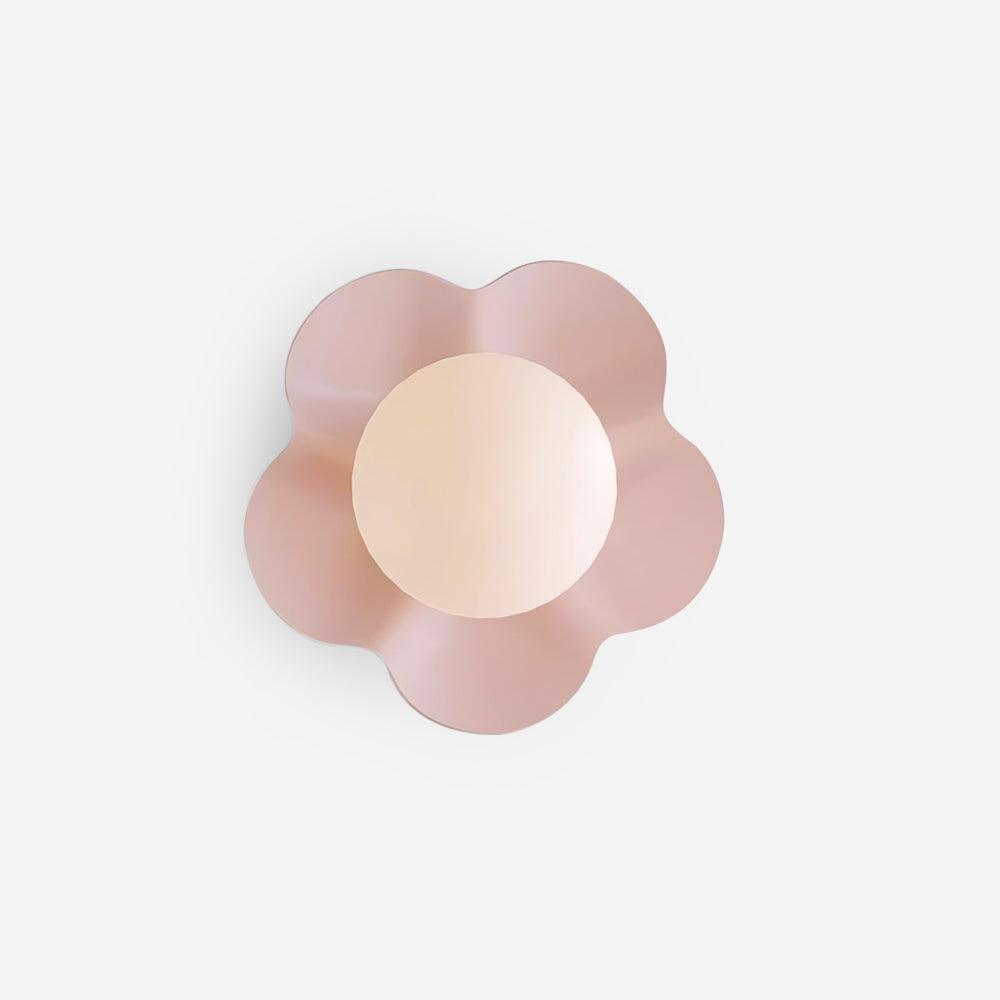 La Fleur Wall Lamp | Resin & Glass | White, Purple, Yellow