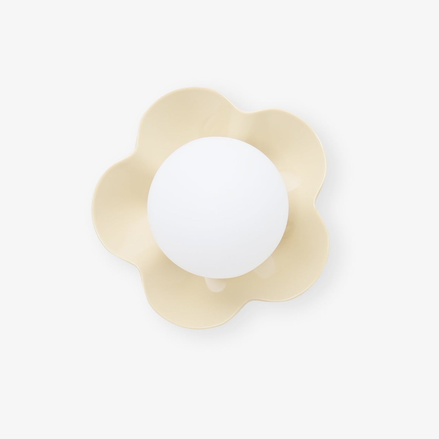 La Fleur Wall Lamp | Resin & Glass | White, Purple, Yellow