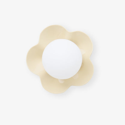 La Fleur Wall Lamp | Resin & Glass | White, Purple, Yellow