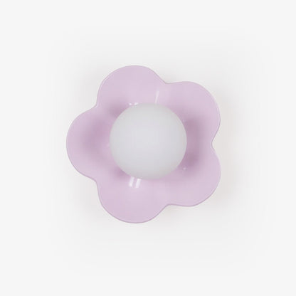 La Fleur Wall Lamp | Resin & Glass | White, Purple, Yellow