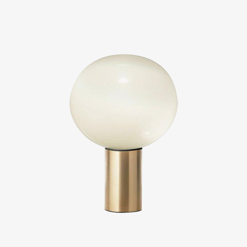 Laguna Table Lamp | Hand-Blown Glass & Aluminum | Gold Finish
