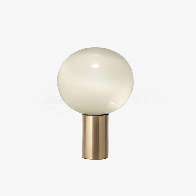Laguna Table Lamp | Hand-Blown Glass & Aluminum | Gold Finish