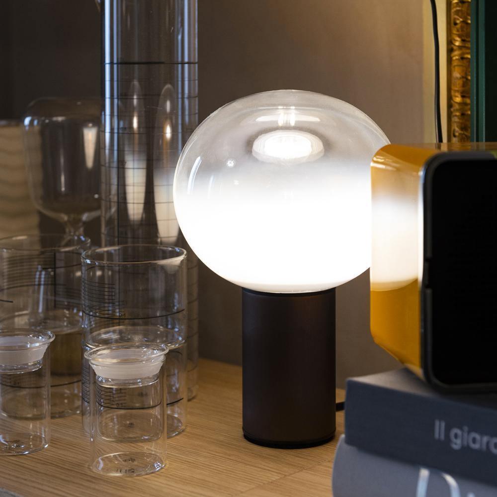 Laguna Table Lamp | Hand-Blown Glass & Aluminum | Gold Finish