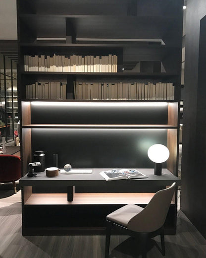 Laguna Table Lamp | Hand-Blown Glass & Aluminum | Gold Finish