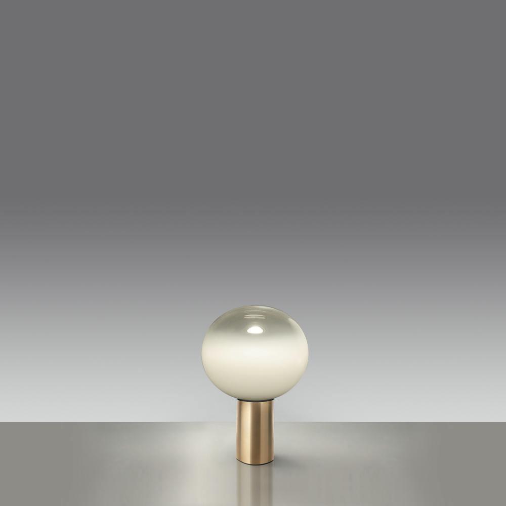 Laguna Table Lamp | Hand-Blown Glass & Aluminum | Gold Finish
