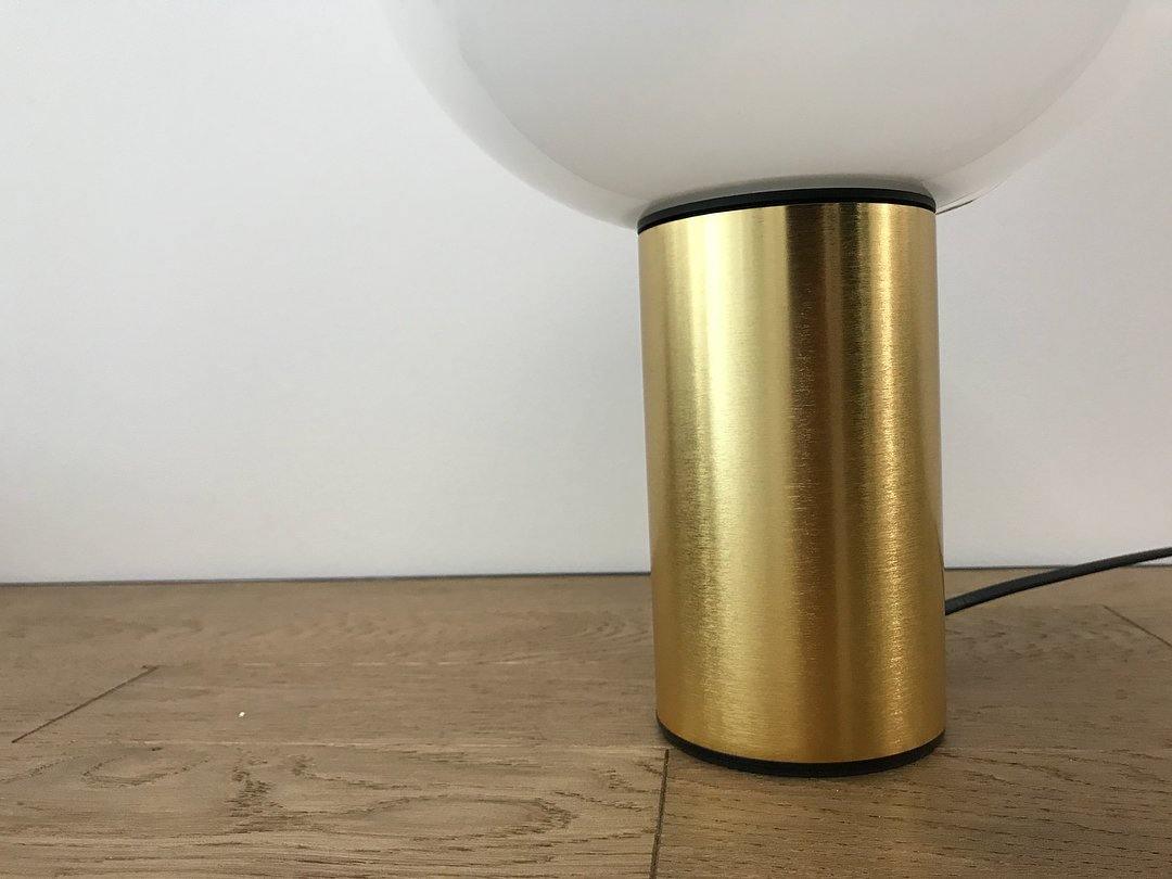 Laguna Table Lamp | Hand-Blown Glass & Aluminum | Gold Finish
