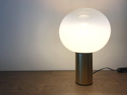 Laguna Table Lamp | Hand-Blown Glass & Aluminum | Gold Finish
