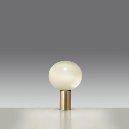 Laguna Table Lamp | Hand-Blown Glass & Aluminum | Gold Finish