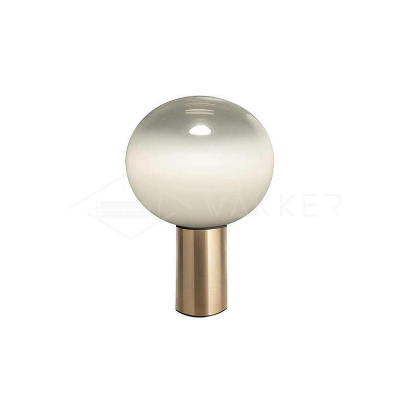 Laguna Table Lamp | Hand-Blown Glass & Aluminum | Gold Finish