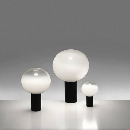 Laguna Table Lamp | Hand-Blown Glass & Aluminum | Gold Finish