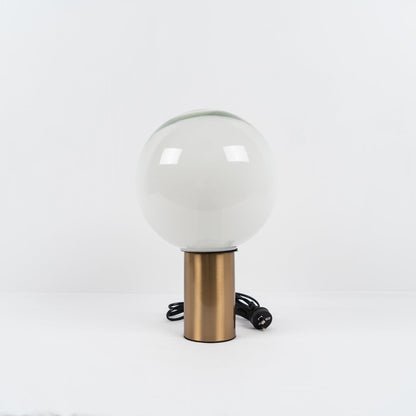 Laguna Table Lamp | Hand-Blown Glass & Aluminum | Gold Finish