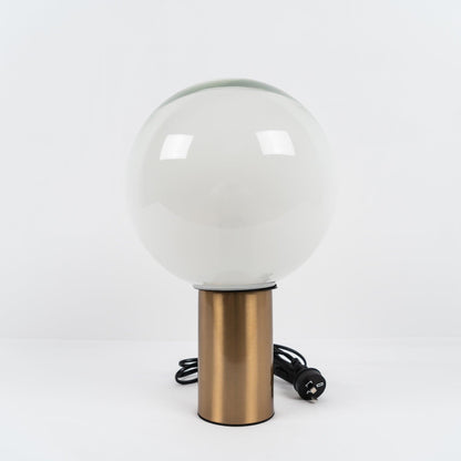 Laguna Table Lamp | Hand-Blown Glass & Aluminum | Gold Finish