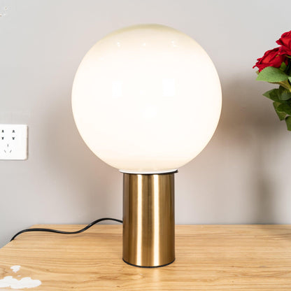 Laguna Table Lamp | Hand-Blown Glass & Aluminum | Gold Finish