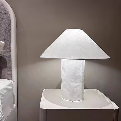 Crinkle Paper Table Lamp | White Metal & Dupont Paper | 50cm/75cm