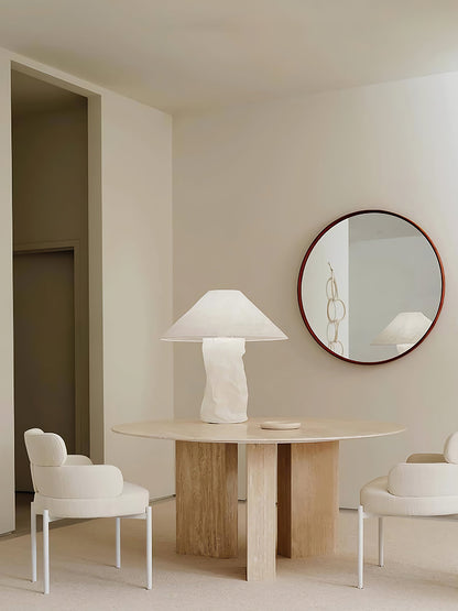 Crinkle Paper Table Lamp | White Metal & Dupont Paper | 50cm/75cm