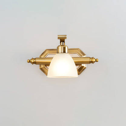 Lana Classic Bath Wall Light | Frosted Glass Shades | Gold