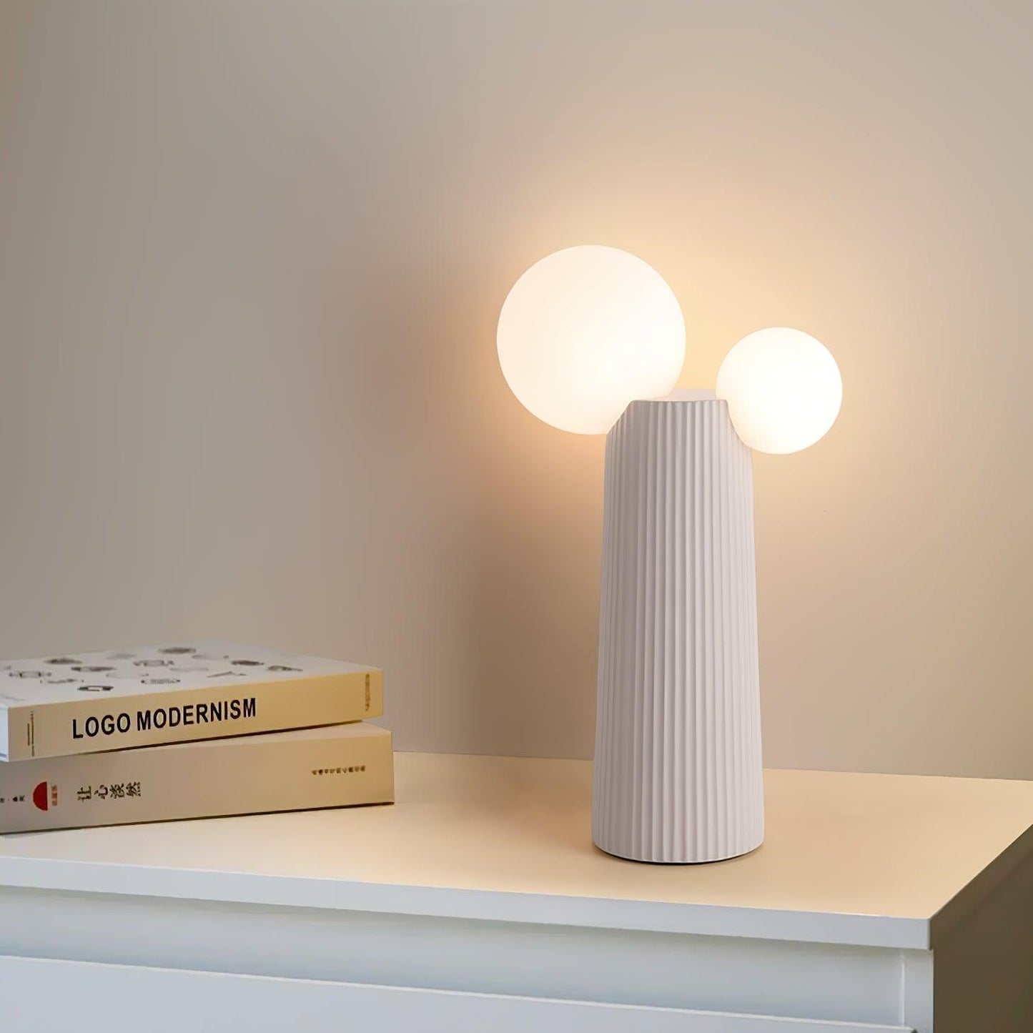 Land Table Lamp | Resin | Dark Red, Green, Latte Color, Black, White